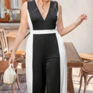 Elegant Black and White Jumpsuit!